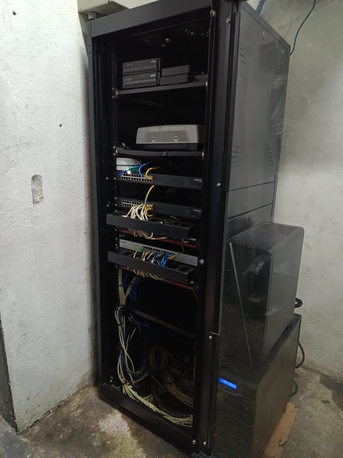 Rack depois da intervenção